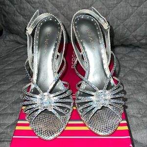 BCBGirls silver heels